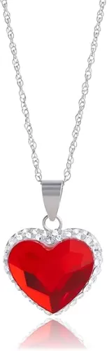 MAX + STONE Sterling Silver Elements Two Tone Heart Pendant Necklace, 18"