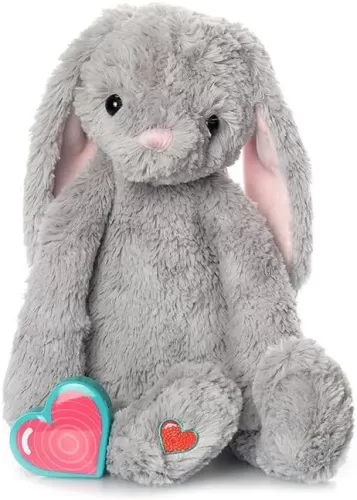 MBHB Digital Voice Recorder, Capture Heartbeat During Pregnancy + Gift for Baby Showers, Registry, Birthdays, New Moms, Vintage Bunny Gray