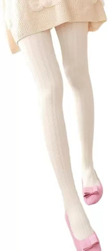Mrotrida Women 3D Love Heart Tights Early Winter Hosiery Elastic Jacquard Love Heart Prints Pantyhose Stockings