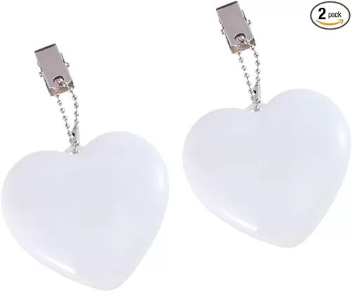 Uonlytech 2Pcs Purse Light Handbag Light Sensor Heart Shape Bag Illuminator Hanging Night Light for Women Ladies Girls …