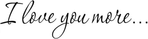 VWAQ I Love You More Decal Wall Quote Love Wall Art Decor Stickers Sayings for Bedroom