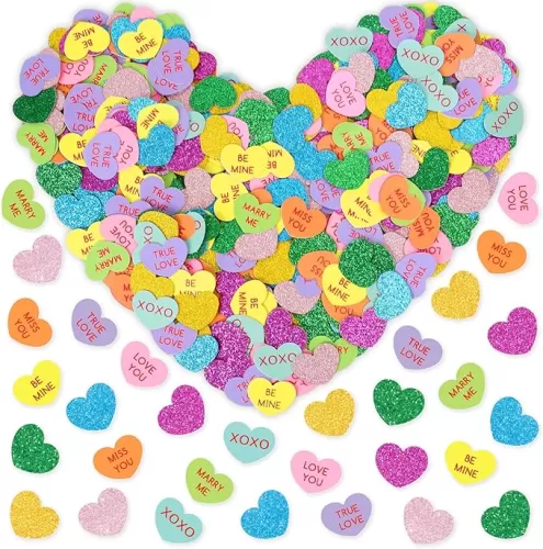 Whaline 330pcs Heart Shaped Valentine