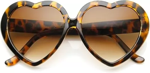 zeroUV Oversized Heart Shaped Sunglasses UV400 Cute Trendy Love Fashion Eyewear for Women 52mm