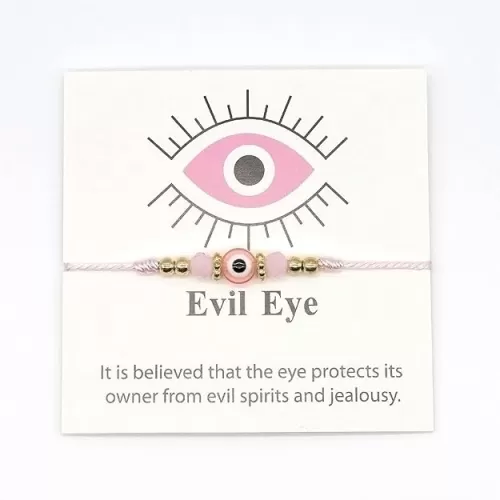 Adjustable String Red Blue Evil Eye Bracelets for Women Men Handmade Charm Lucky Kabbalah Bracelets Gift for Protection Friendship