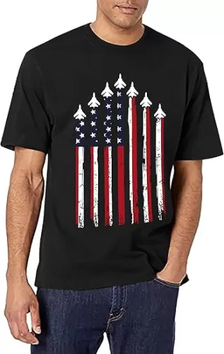 American Flag Shirts Men: USA T Shirt 4th of July Shirt Patriotic Tops Casual Short Sleeve T-Shirts