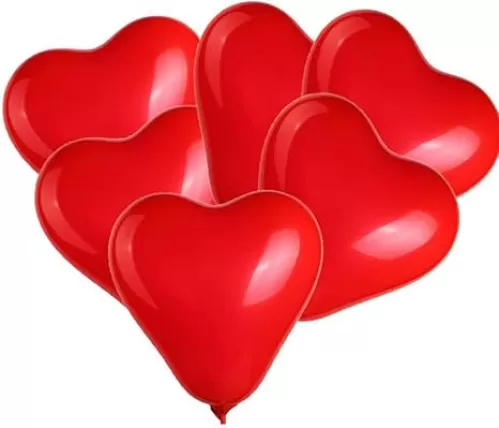 BinaryABC Red Heart Shaped Latex Balloons, Mother Day Valentine's Day Engagement Wedding Party Decorations, 10Inch, 50Pcs(Red)