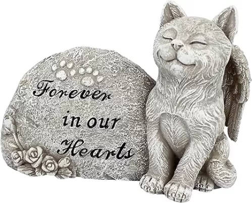 Design Toscano Forever in Our Hearts CAT Statue