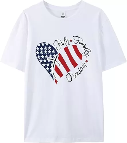Funny 4th of July Shirt, Bald Eagle & Flag Patriotic T-Shirt, Independence Day Tee for Bald Men, Veterans, Americans