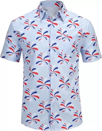 GRAJTCIN Mardi Gras Short Sleeve Shirt St.Patrick