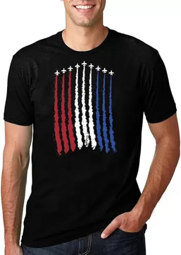 Men Patriotic 4th of July Shirt American Flag Shirt USA Air Force Tshirts Memorial Day Tee Tops