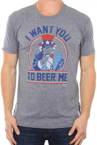 Tipsy Elves Patriotic Shirts for Men Comfy Casual American Flag Short Sleeve Mens 4th of July Summer Tees