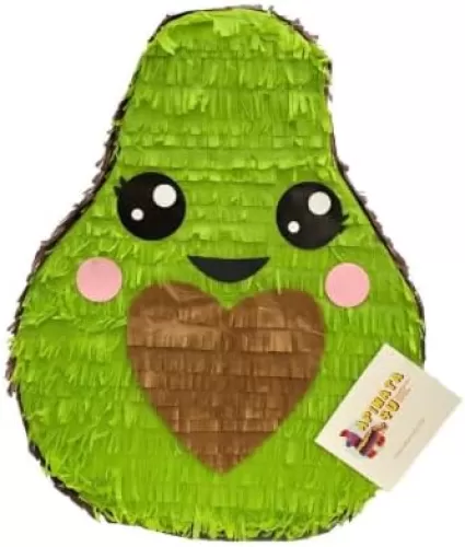 20" Tall Avocado Pinata Fiesta Theme Cinco De Mayo Fiesta Gender Reveal Heart Shape Accent