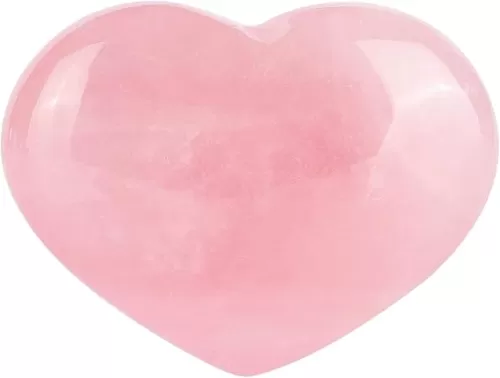45 mm Rose Quartz Crystals Heart Stones Healing Crystals Gift Natural Reiki Polished Love Gemstone Palm Worry Stone Heart Shaped Rocks Meditation