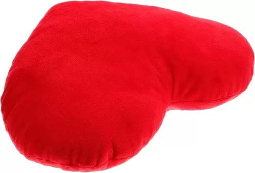 Ciieeo 2pcs Heart Shaped Plush Throw Pillow Cushion Red Decorative Pillow for Valentine S Day Wedding Bridal Heart for Couch Sofa Bed Floor