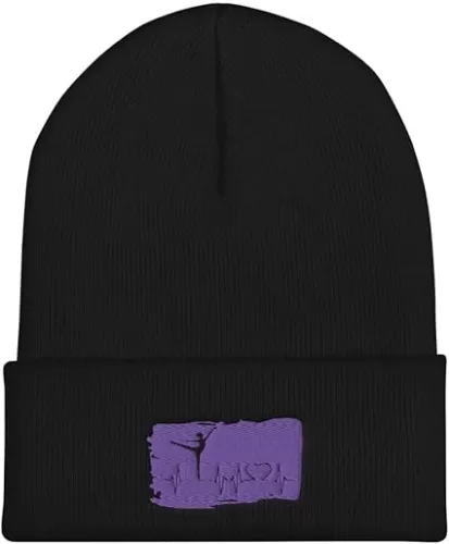 Cuffed Beanie Heartbeat Dancing Danseuse Artists Graphic