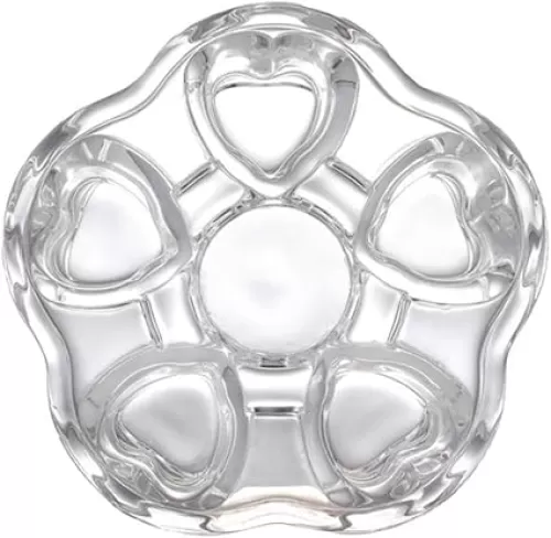 DOITOOL 1pc Heart-shaped Glass Base Teapot Warmer Stylish Insulated Heating Base for Tea Pots Creative Glass Design Multi-functional As Candle Holder for Home Decor and Heat Preservation