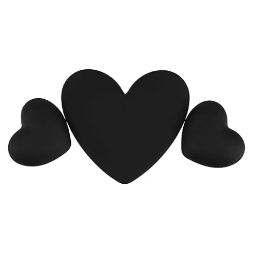 Gadpiparty 3Pcs Heart Patch Resin Flatback Charms Matte Finish DIY Accessories for Data Cable Covers Includes Heart Patches for Unique Personalization