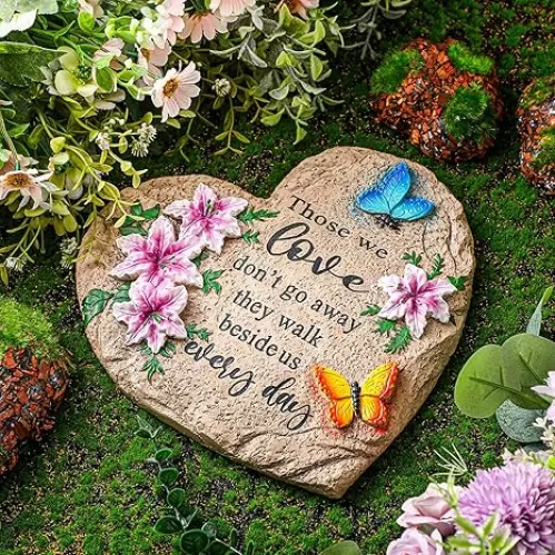 Jetec Memorial Garden Stone Sympathy Gift Decor Those We Love Don