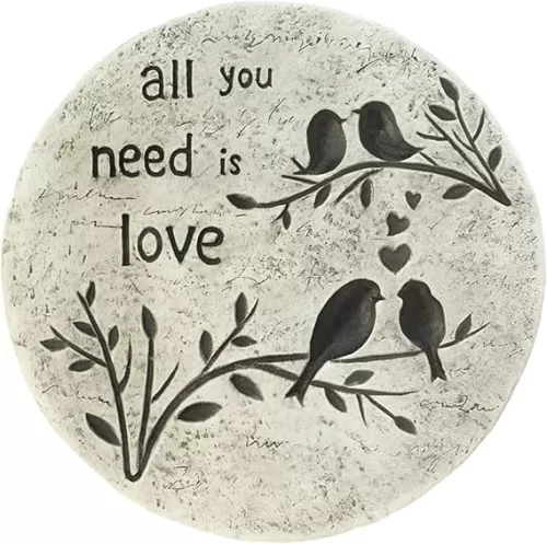 Koehler 10017998 9.75 Inch All You Need is Love Stepping Stone
