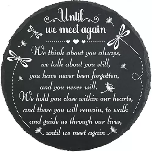 Memorial Stone Garden Memorial Stepping Stones Sympathy Gifts for Loved Ones Memorial Gifts Cemetery Grave Decorations TNA31