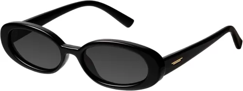 mosanana Retro Tiny Oval Sunglasses for Women with Small Face Narrow Style MS52360