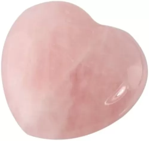 Pachamama Essentials 30mm Rose Quartz Heart Stone Chakra Reiki Balancing Palm Pocket Polished Worry Stone Love (4 Rose Quartz)