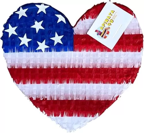 Patriotic Heart Pinata