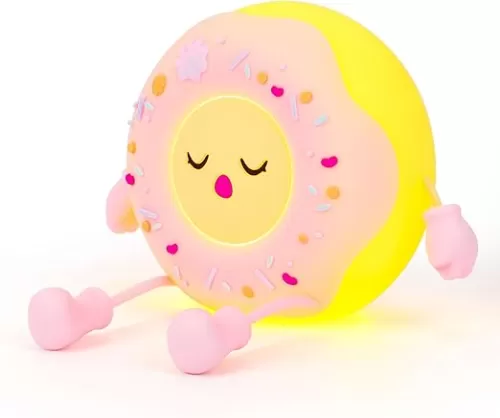 QANYI Donut Lover Light, Rechargeable Novelty Donut Lamp with Soft Touch Control and Sweet Funny Shape for Desk Decor, Birthday, Christmas, Valentine's Day Aesthetic Gifts for Girls Teens Teenages Women