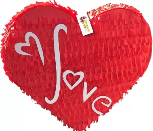 Red Love Heart Pinata Valentine's Day Pinata
