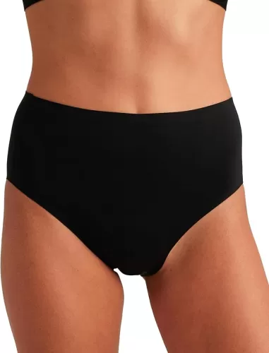 Saalt Seamless High Waisted Underwear - Womens Period Underwear - High-Rise Leakproof Panty - Made with Lycra Xtra Life - Reusable & Washable