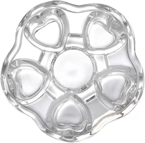 SECFOU 1pc Glass Base Heart-Shaped Teapot Warmer Stylish Insulated Base for Tea Pot Heating for Stovetop Use Creative Design Practical Glass Accessory