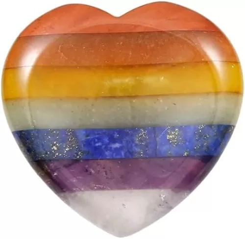 SUNYIK Natural Hand Carved Thumb Worry Stone, Polished Palm Pocket Stones Healing Crystal for Valentine