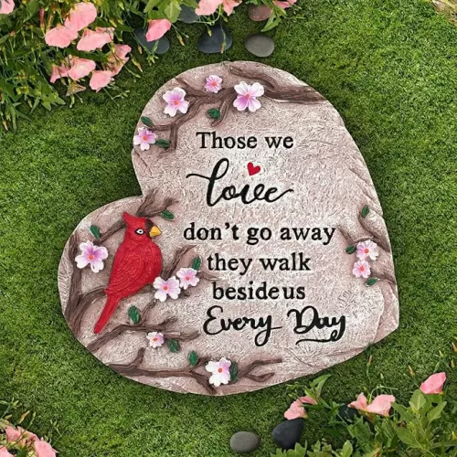 Sympathy Gifts for Loss of Loved One, Memorial Garden Stones in Memory of Loved One Gifts, Condolence Bereavement Gift for Garden, Outside, or Home Decor (10 inch)