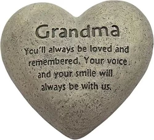 The Gerson Companies Heart Shaped Memorial Stone (Grandma)