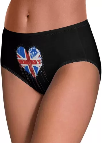 United Kingdom UK Flag Heart Women