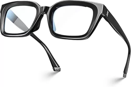 VISOONE Chunky Square Blue Light Blocking Glasses with Anti Computer Glare for Working Women Men MONTANA