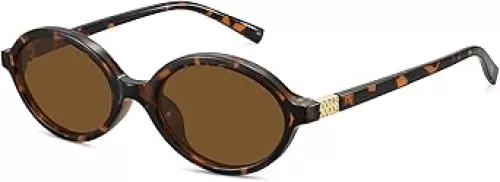 WOWSUN Retro Oval Sunglasses Womens Trendy Sun Glasses Sunnies UV400 Protection