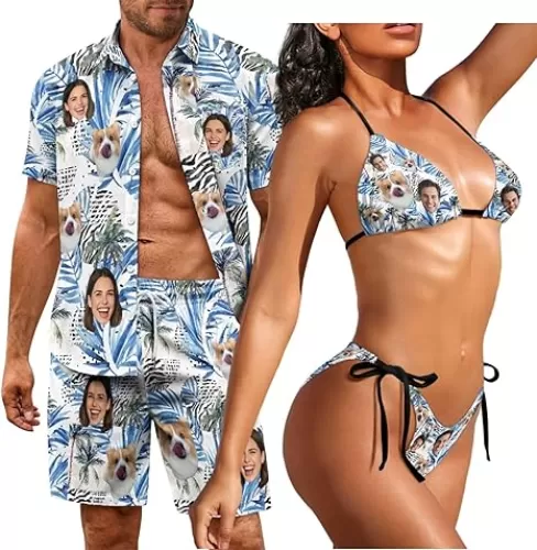 2 Piece Set for Men Beach/Women