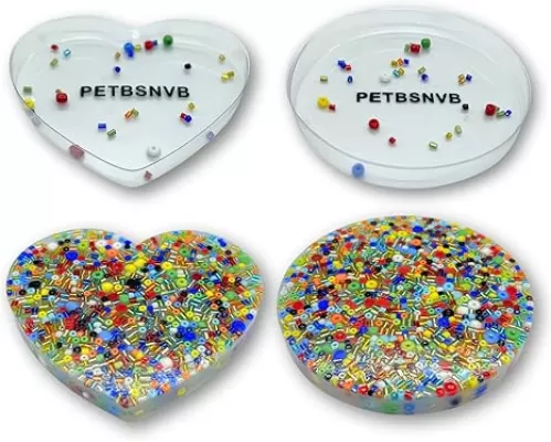 2PCS 3.4" Circle and Heart Picking Pad, Skin Picking Fidget Toys