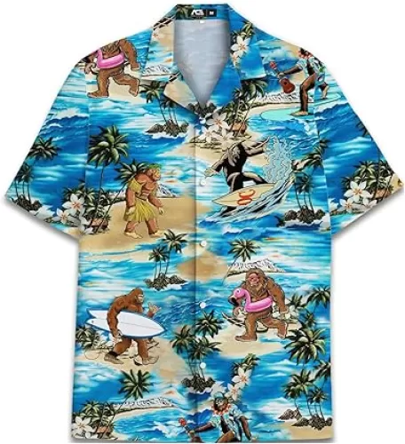 ACEPrints Hawaiian Shirt for Men Casual Button-Down Shirts Mens Hawaiian Shirts Short Sleeve Button Down Shirt Men