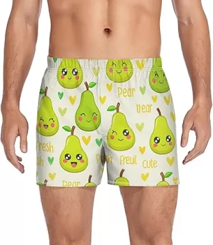 Cartoon Pear Hearts Ivory Men
