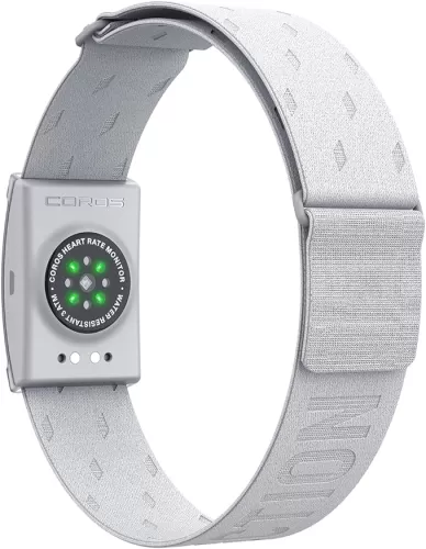 COROS Heart Rate Monitor, Comfort, Easy to wear, Auto-wear Detection, Advanced Sensor, Precise Data, Bluetooth, 38 Hours Battery Life, Connects up to 3 Devices at Once, for Run and Bike