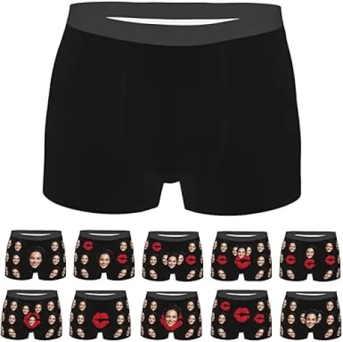 Cusom Boxers with Picture, Personalized Face Boxers for Men Customize, Boxers with Face Custom