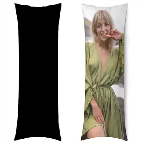 Custom Pillow Case with Picture Long Body Pillow Cover Customized Pillowcase with Your Loved Girlfriend Husband Wife Mom Dad Brothers and Sisters, 1black, 20"x54"