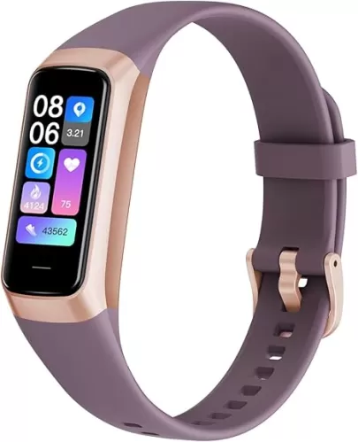 Fitness Tracker with 24/7 Heart Rate Blood Oxygen Sleep Monitor, Activity Tracker with 1.1" AMOLED Touch Color Screen, Multiple Sport Modes Step Counter, IP68 Waterproof for Women Men