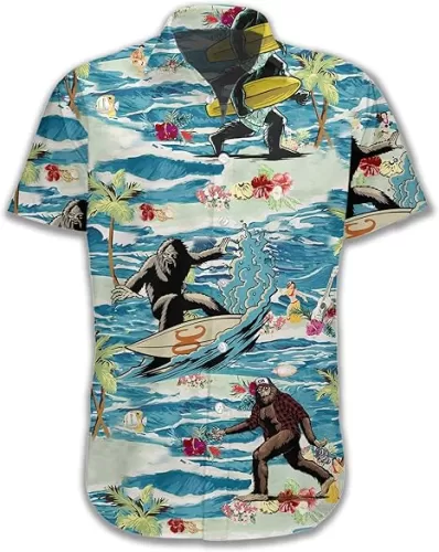 Funny Hawaiian Shirts for Men Palm Beach Shirts Tropical Vacation Shirts H2