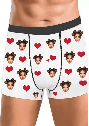 Gifts for Boyfriend, Custom Boxers with Face, Personalized Gifts for Men Unique, Boyfriend Birthday Gift Ideas