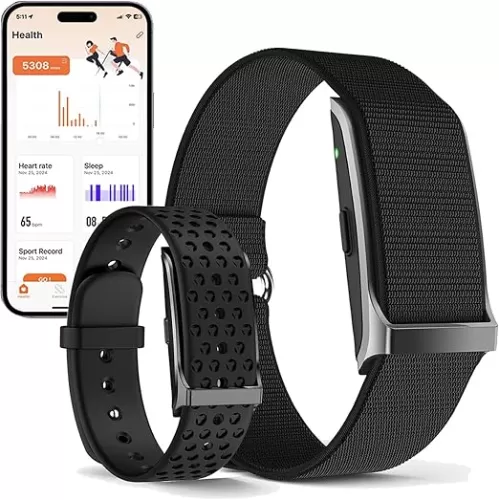 Health Smart Bracelet, Activity & Fitness Trackers/SpO2/ Heart Rate /Blood Pressure/ Sleep Stress/IP68 Waterproof for120 Sport Modes, Automatic Monitoring Wearable Fitness Tracker Comes With Free App