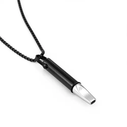 INTIMATE LOVER Breathing Necklace with Filter Cotton – Mindful Breathing Aid for Relaxation & Focus, Stainless Steel Meditation Jewelry