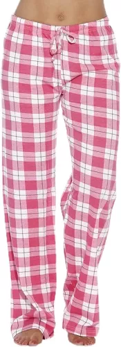 Just Love 100% Cotton Jersey Women Plaid Pajama Pants Sleepwear